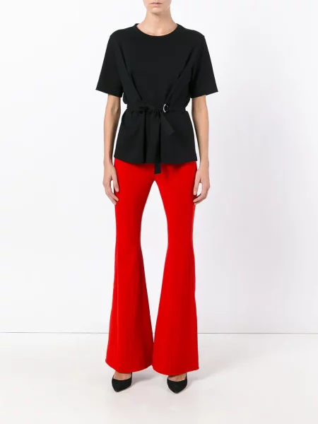 Pantaloni Givenchy cu talie înaltă roșu