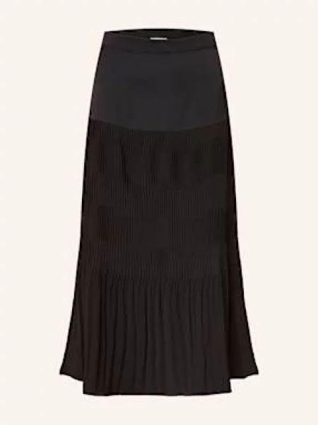 Claudie Pierlot Spódnica Z Plisami schwarz czarna