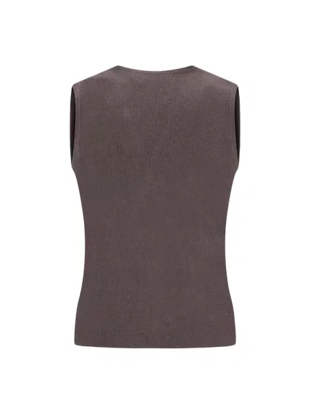 Top Max Mara wełniany brązowy