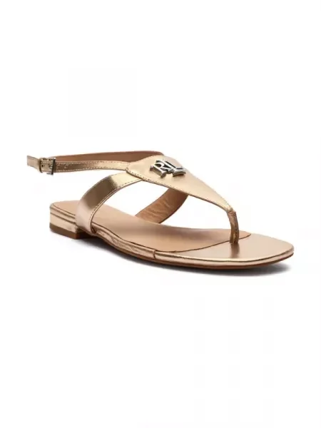 Lauren Ralph Lauren sandale de piele Everley auriu