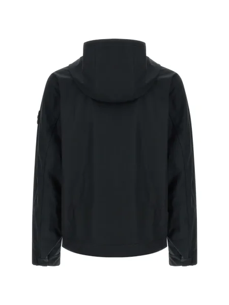 Яке Stone Island с качулка камъни черно