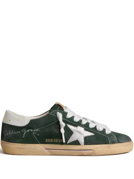 Sneakerși Golden Goose din piele verde