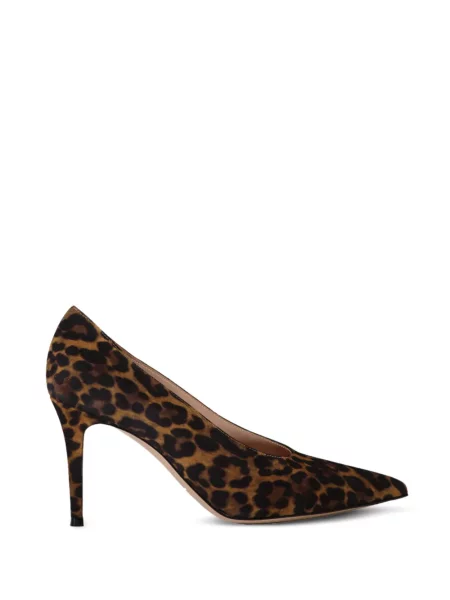 Pantofi cu toc Gianvito Rossi cu imagine cu model leopard maro