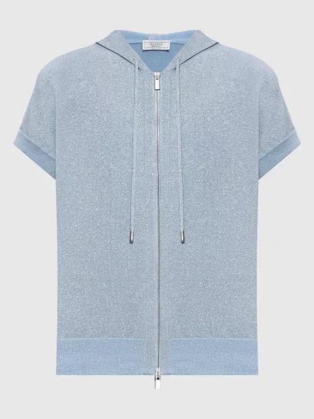 Жилет з люрексом Peserico блакитний