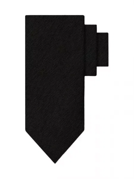 BOSS BLACK Selyem nyakkendő H-TIE fekete