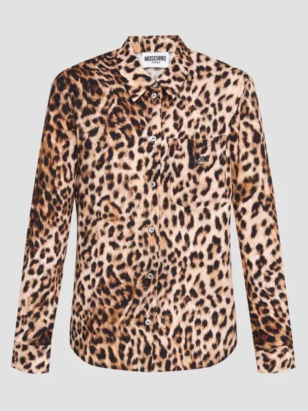 Сорочка повсякденна Moschino коричневий