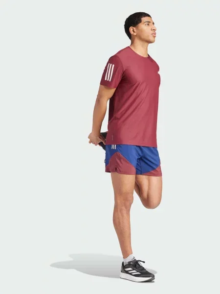 Переработанный спортивные шорты Adidas синие