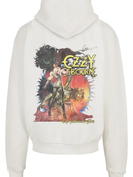Merchcode Tréning póló Ozzy Osbourne Ultimate Sin sárga / narancs piszkosfehér fekete