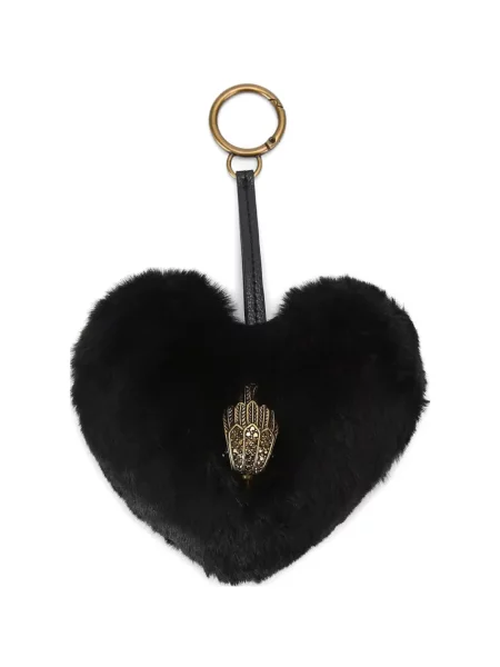 Colier Kurt Geiger London cu motiv cu inimi negru
