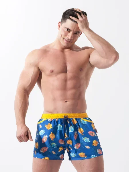 Pantaloni Alpha Male albastru