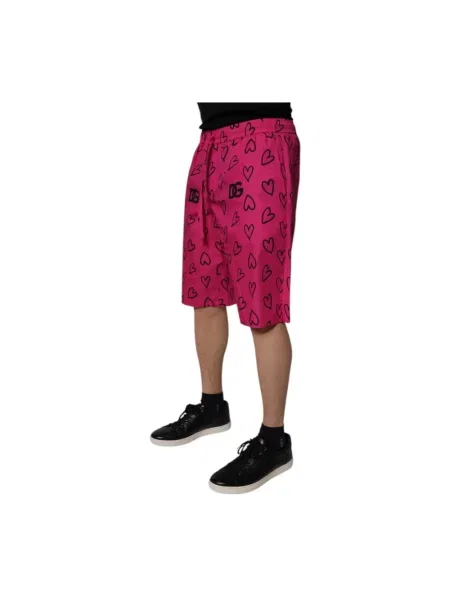 Bermudy Dolce And Gabbana w serca różowe
