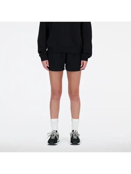 Szorty New Balance French Terry Black XS czarne