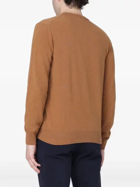 Pulover Brooksfield cu broderie de lână maro