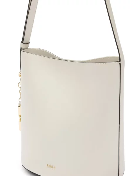 Geantă bucket Furla din piele