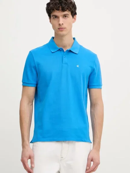 Calvin Klein Jeans polo niebieska