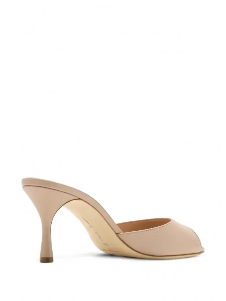 Papuci tip mules Manolo Blahnik din piele