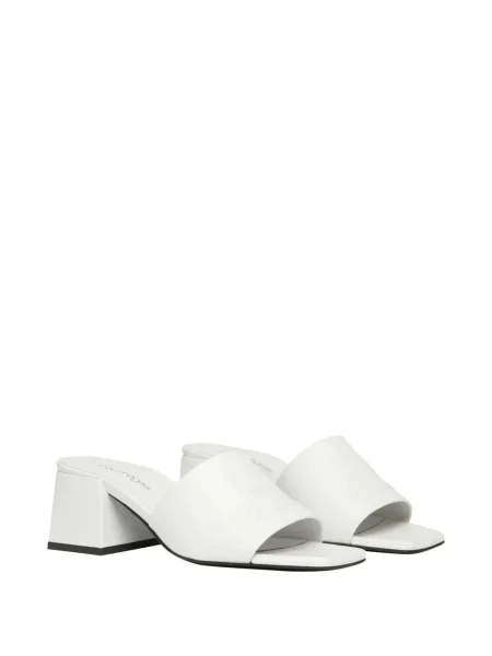 Sandale Courreges din piele alb