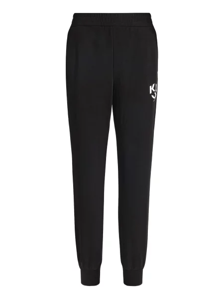 KARL LAGERFELD JEANS Pantaloni negru alb
