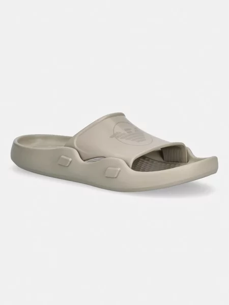 Emporio Armani Underwear papuci cu plat pentru bărbați bej