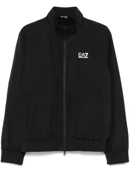 Geacă Ea7 Emporio Armani cu imagine negru