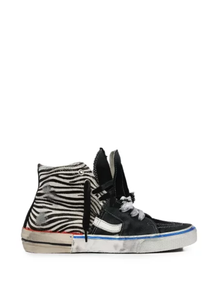 Sneakerși Paul Easterlin cu imagine cu model zebră negru