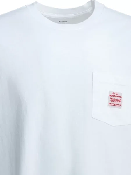 Blugi Levi's® cu autograf cu buzunare aplicate alb