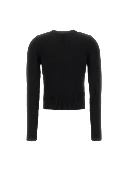 Sweter Palm Angels wełniany klasyczny z logo czarny
