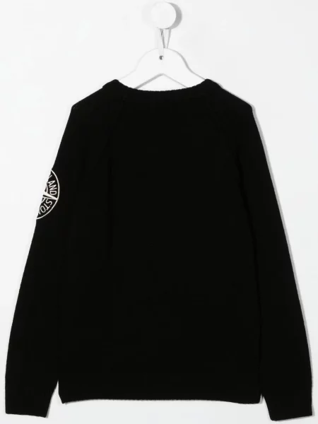 Sweter dziecięcy Stone Island czarny