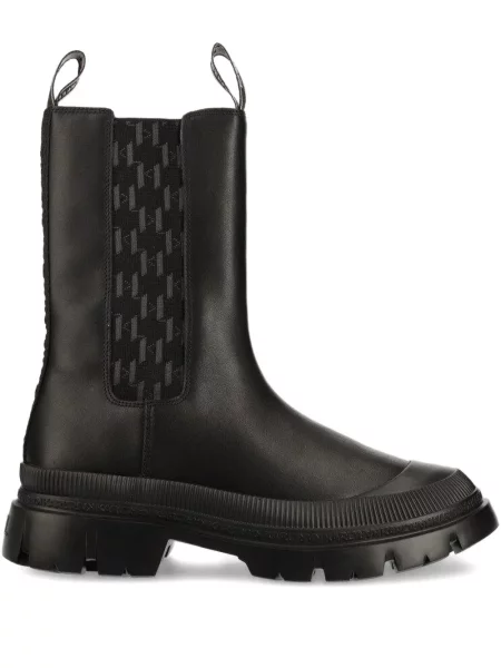 Botine Karl Lagerfeld din piele negru