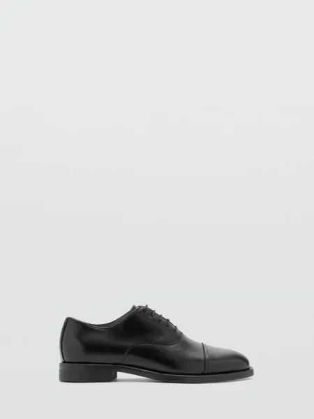 Buty typu oksfordy ze skóry Mężczyzna 40 MANGO MAN czarny