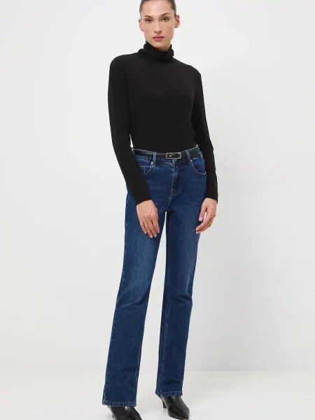 Tričko s dlouhým rukávem s vlnou Medicine s golfem černá