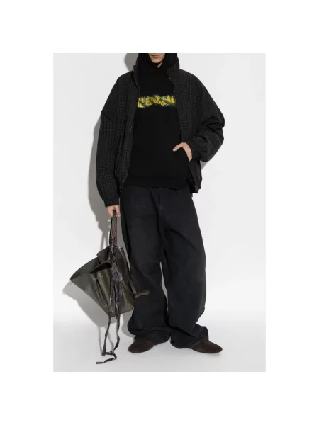 Bluza z kapturem Balenciaga czarna
