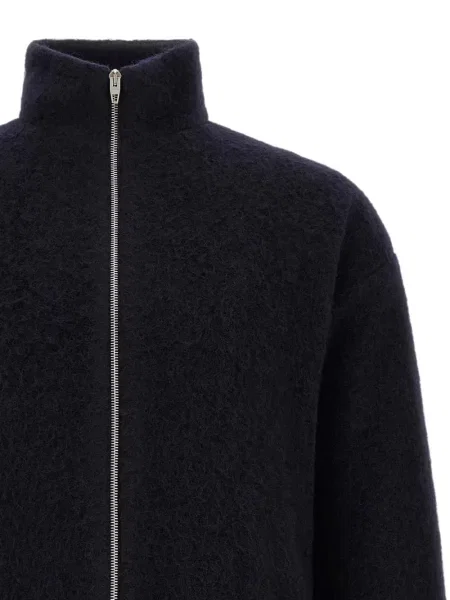 Cardigan Jil Sander tricotate albastru