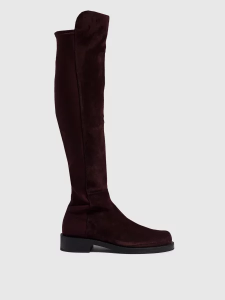 Комбіновані ботфорти Bold Stuart Weitzman бордові