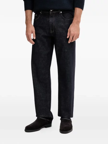 Blugi Guess cu autograf albastru