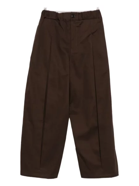 Plisované pás kalhoty Sage Nation hnědé