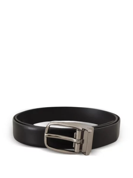 Cu centură curea Dolce & Gabbana din piele cu cataramă negru