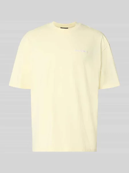 Oversized T-shirt z Wyhaftowane logo Pegador