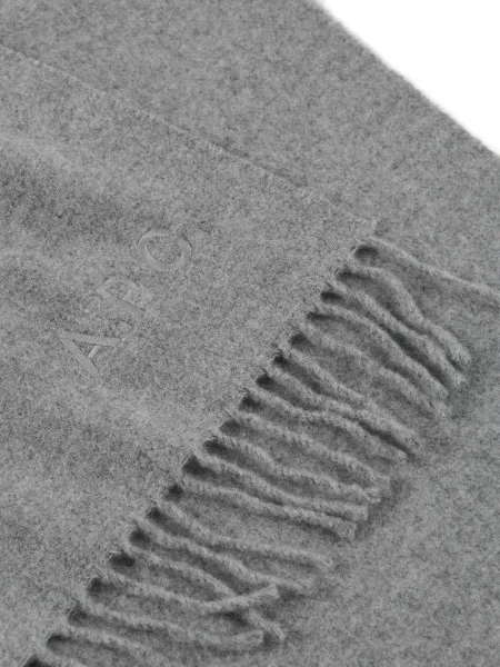 Fular A.p.c. cu broderie gri