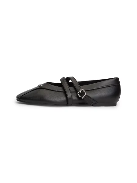 Tommy Jeans Balerini cu curea glezna negru