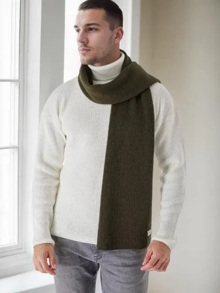 Fular Dewberry tricotate kaki