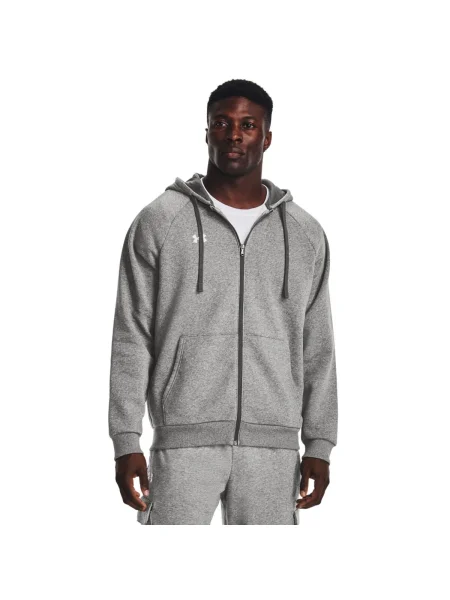 Hanorac cu glugă Under Armour din fleece gri