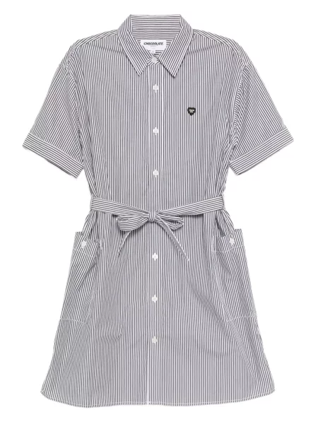 Rochie Chocoolate cu dungi cu imagine de costum negru