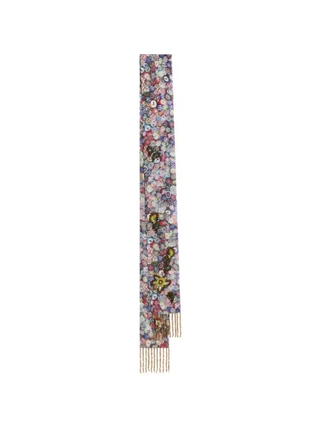 Fular Dries Van Noten albastru