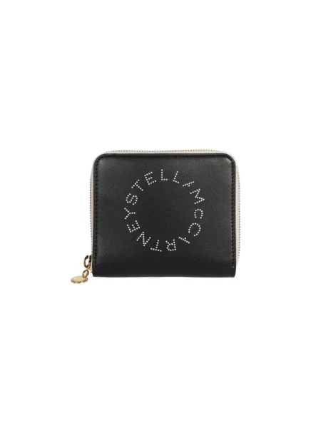 Portfel Stella Mccartney z logo czarny