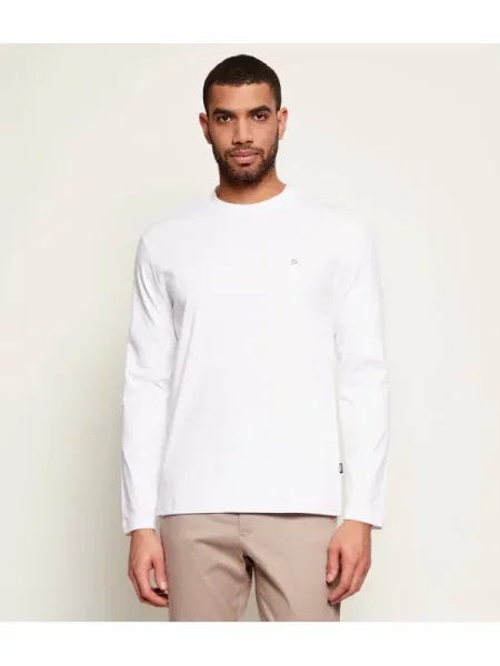 Tricou mânecă lungă Boss alb