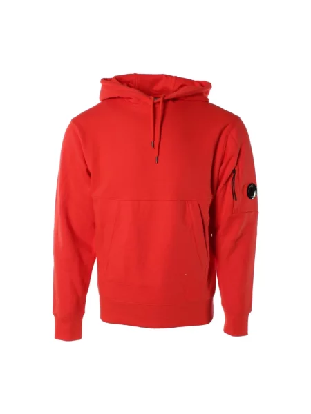 Bluza z kapturem C.p. Company polarowa czerwona