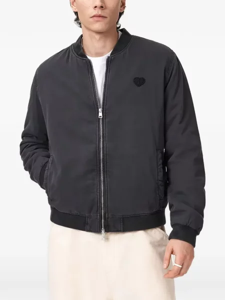 Яке тип бомбър Allsaints със сърца черно