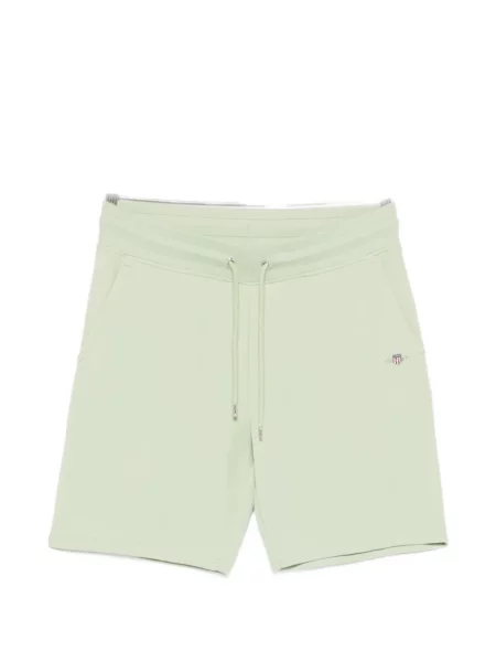 Pantaloni scurți Gant cu broderie verde