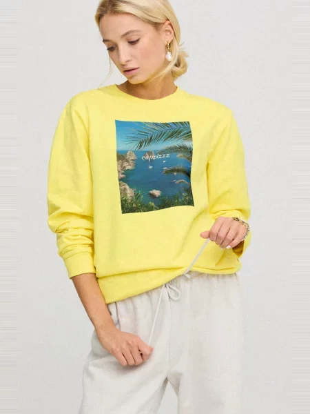 Свитшот Yappi желтый